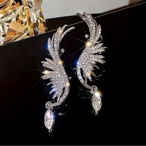 Sparkly Winged Earrings